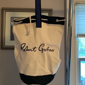 Robert Graham shoulder duffle.